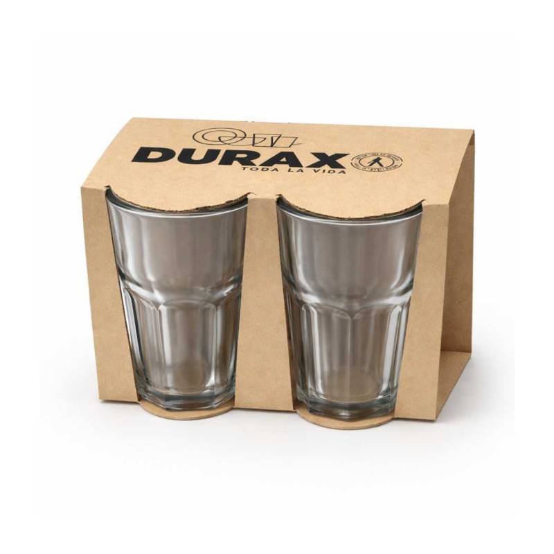 VASO FACETADO  400ML PACK X 4