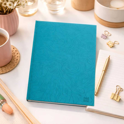 CUADERNO COSIDO 19X23 VERDE CON TRAMA