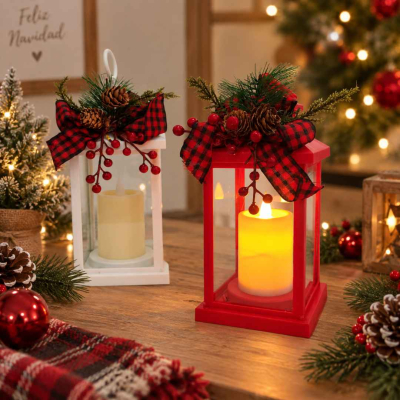 Porta  Vela Diseño Navidad 