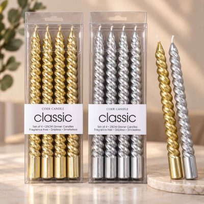 Velas Para Candelabro X 4 Pcs
