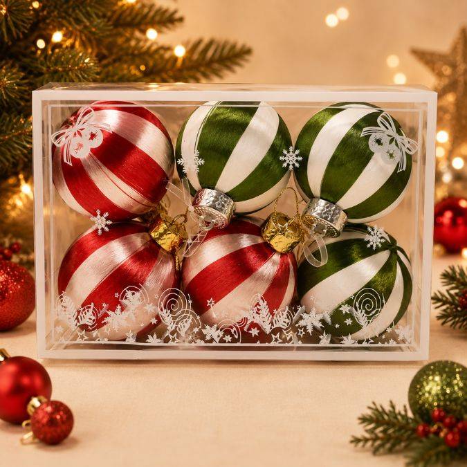 Adornos Navideños  Caja X 6Pcs