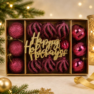 Adornos Navideños  Caja X 22Pcs