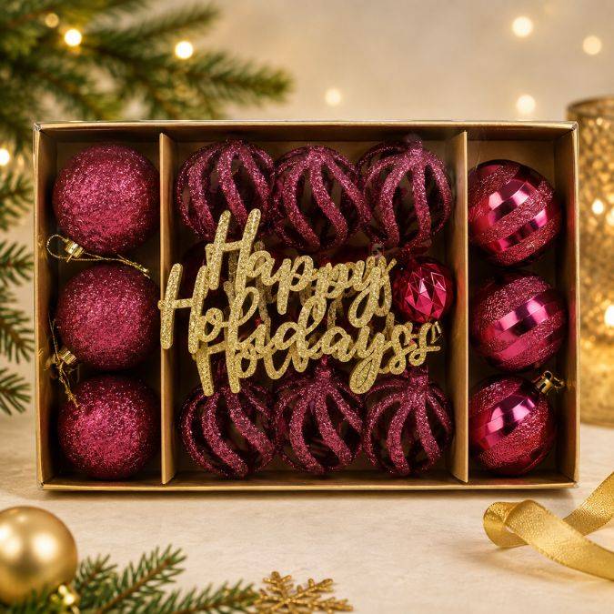 Adornos Navideños  Caja X 22Pcs