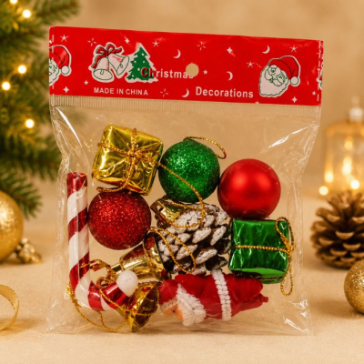 Adornos Navideños Bolsa X 10 Unid