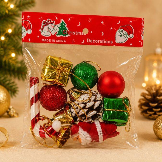 Adornos Navideños Bolsa X 10 Unid