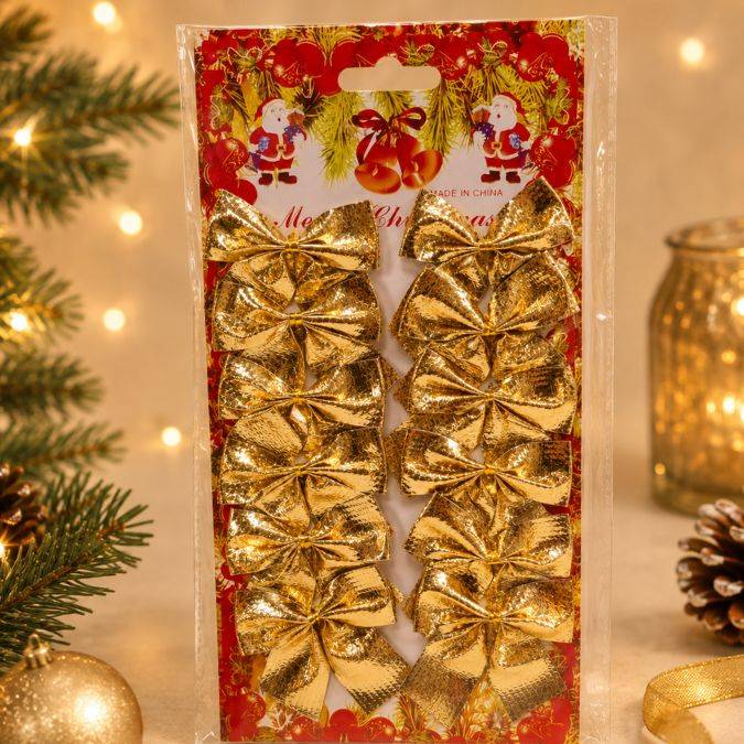 Moños Navidad X12