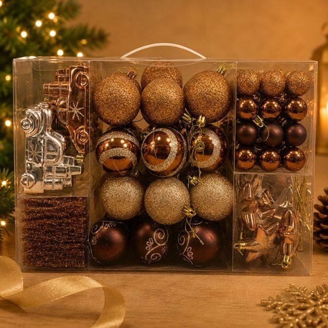 Adorno  Navidad Set  X 72Pcs