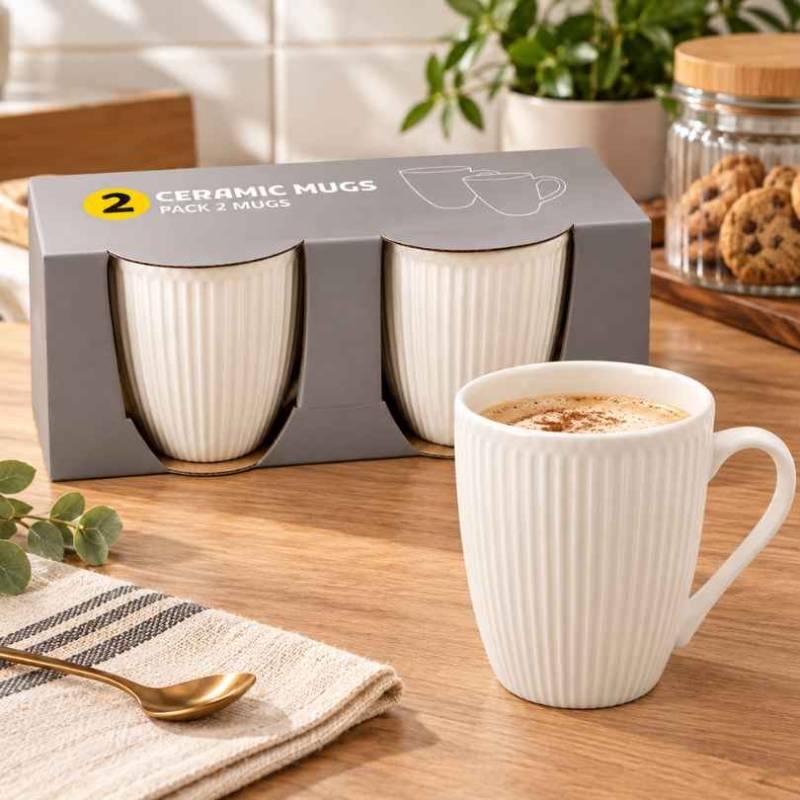 Tazas De Ceramica Set  X 2