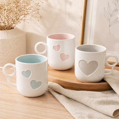 VASO INFANTIL CORAZON SURTIDO