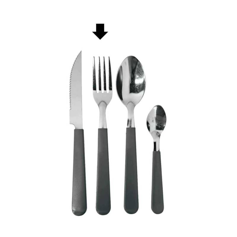 TENEDOR X12 CAROL GRIS BOLSA