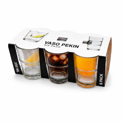 VASO PEKIN X 6 UNID