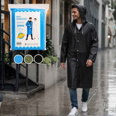 Piloto De Lluvia Premium Con Botones 109X64Cm