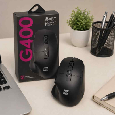MOUSE INALAMBRICO MODELO GAMER 12X8CM