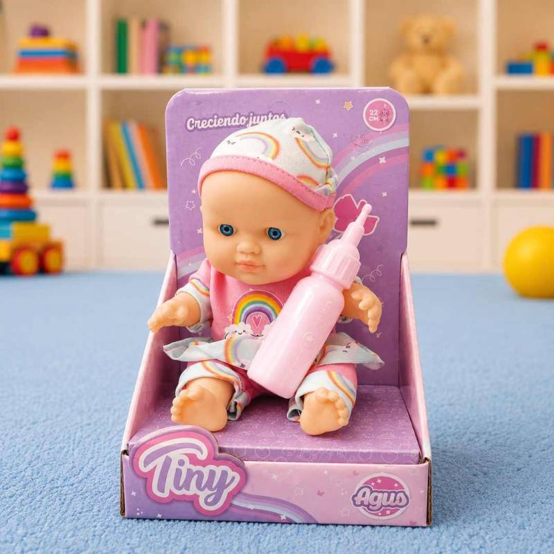 BEBOTE TINY CON MAMADERA 22CM CUERPO BLANDO