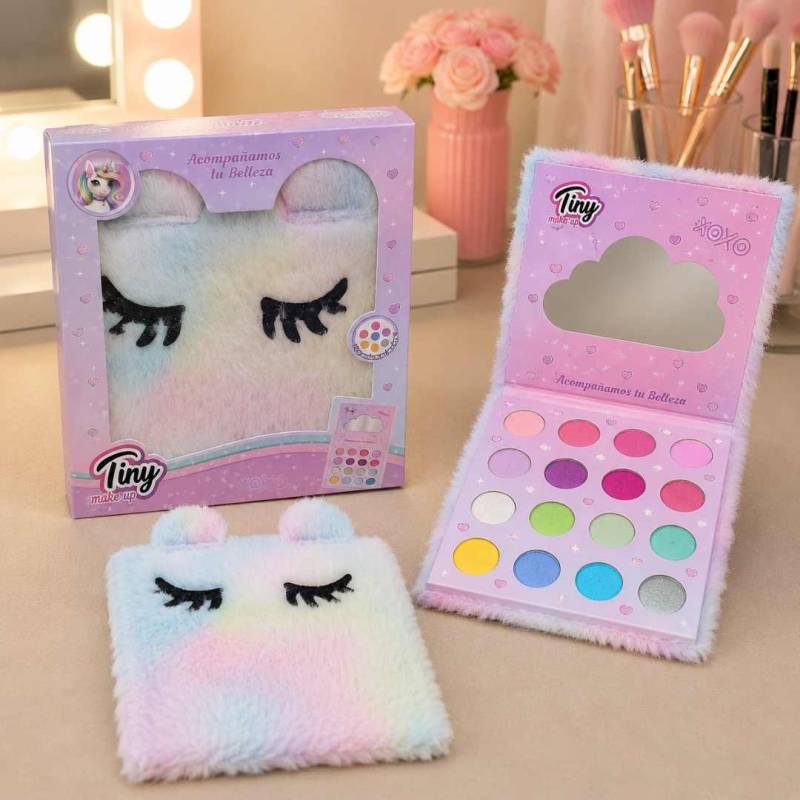PALETA DE MAQUILLAJES PELUCHE MULTICOLOR