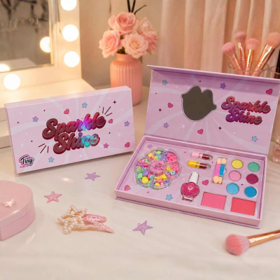 SET DE MAQUILLAJE PALETA DE SOMBRAS C/LABIALES