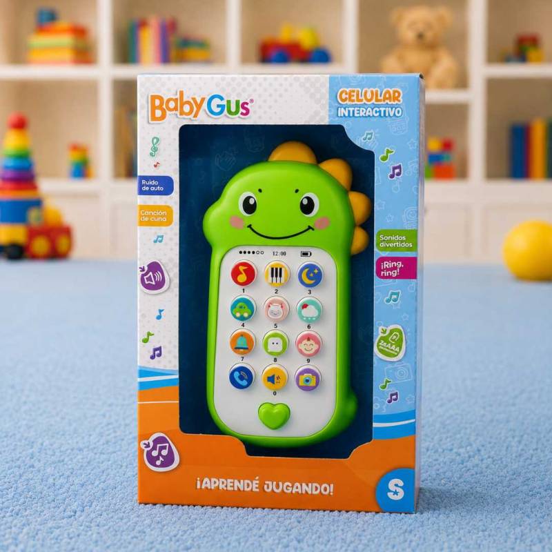 CELULAR DINO INTERACTIVO CON SONIDO