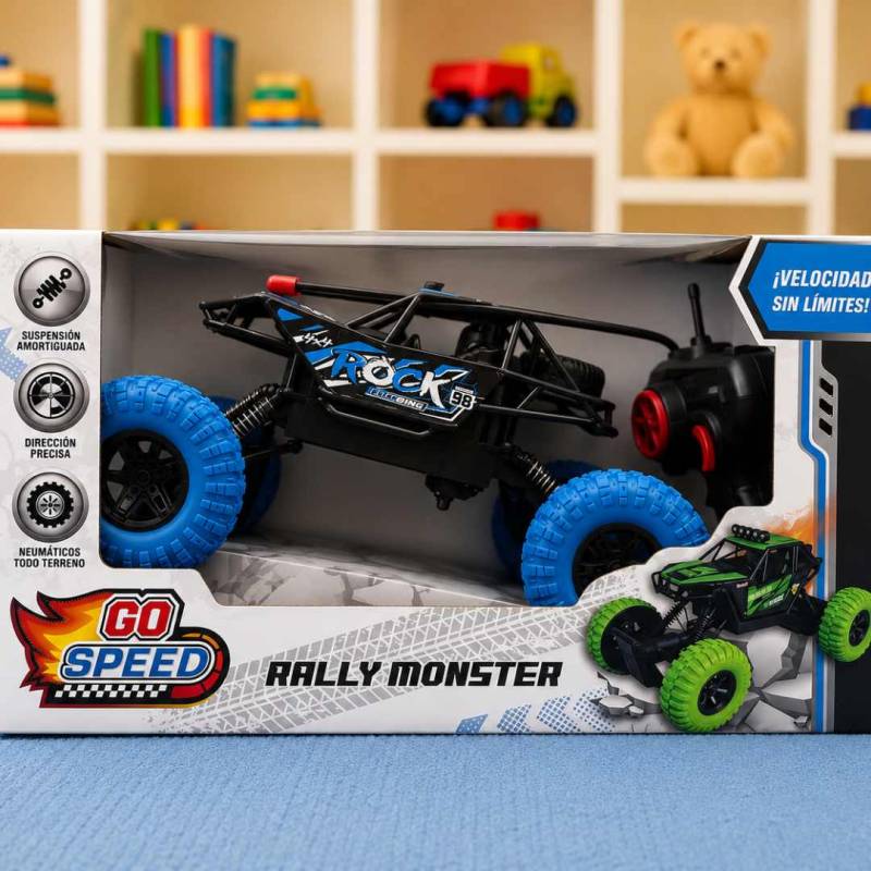 AUTO A RADIO CONTROL C/RUEDAS DE GOMA GO SPEED