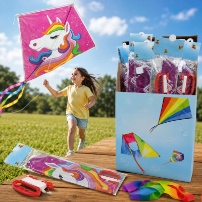 BARRILETE UNICORNIO FUN PLAY 40X50CM DISPLAY