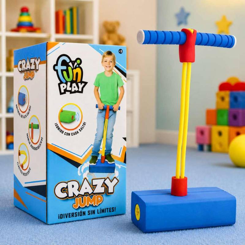 CRAZY JUMP SALTARIN VERDE Y AZUL MIXEADO