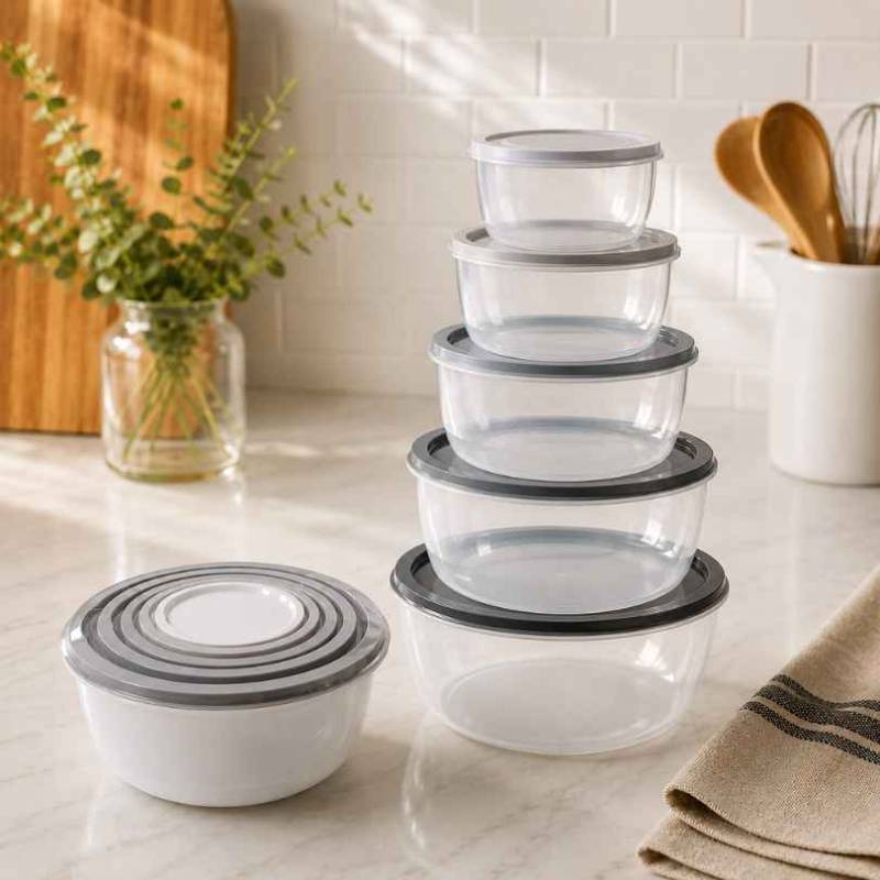 Set De Hermeticos X5Pcs Circular Apil