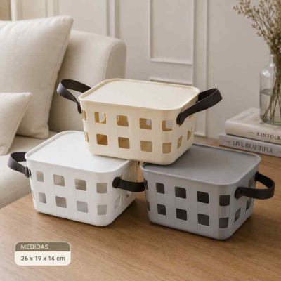  Organizador Con Manija 26X19X14Cm