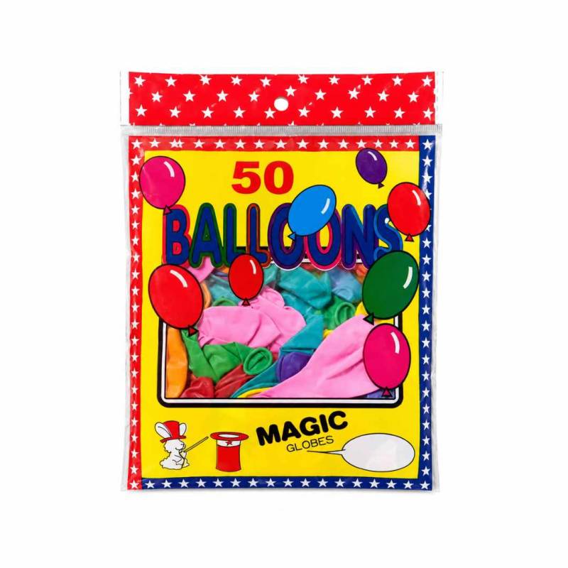 GLOBOS  X 50 COLORES SURTIDOS  10