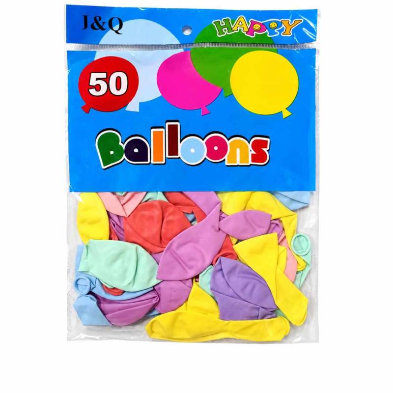 GLOBOS  X 50 COLOR PASTEL 10