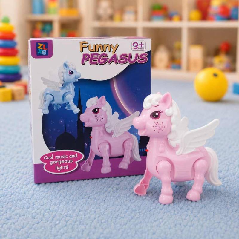 UNICORNIO CHICO C/LUZ Y SONIDO EN CAJA