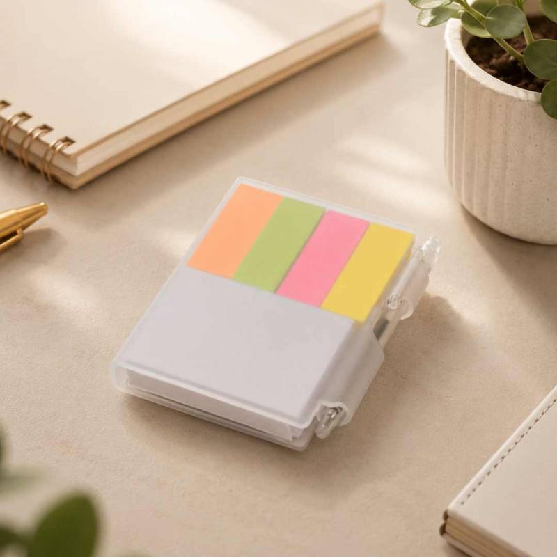 LIBRETA POST IT C/ BOLIGRAFO  TRANSPARENTE