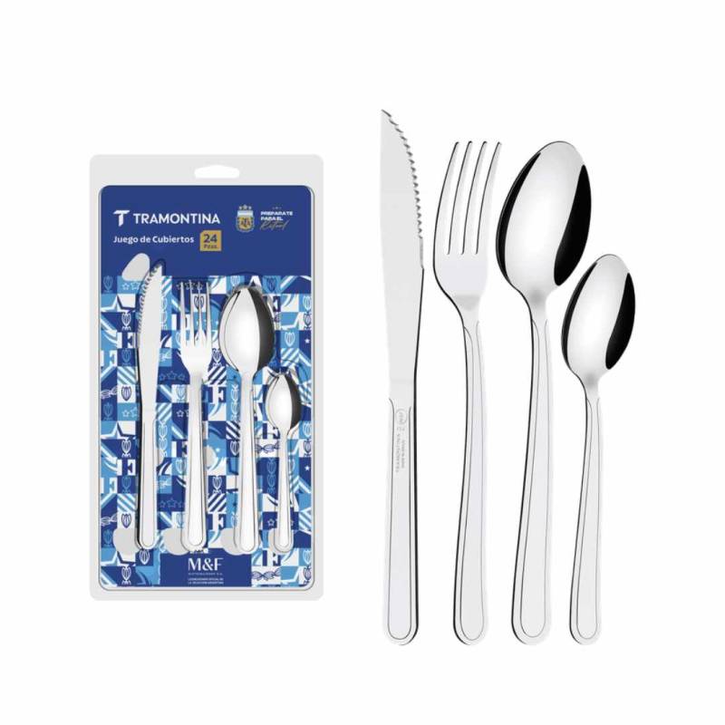 JGO DE CUBIERTOS X24 PZS BUZIOS AFA