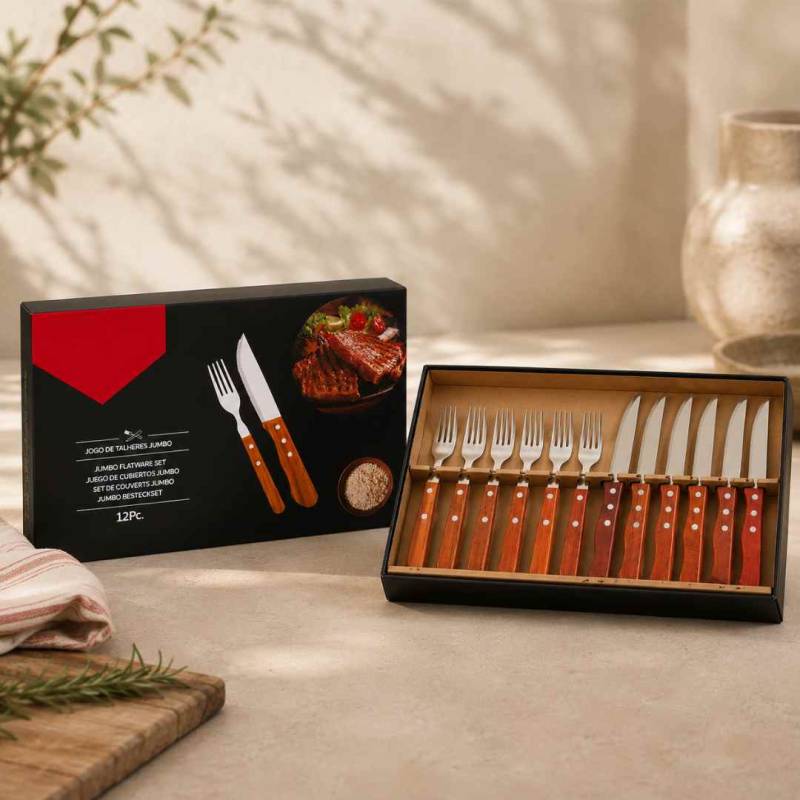 SET X12 CUBIERTOS EN CAJA