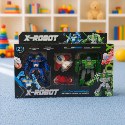 Set X2 Robots Transformer En Caja
