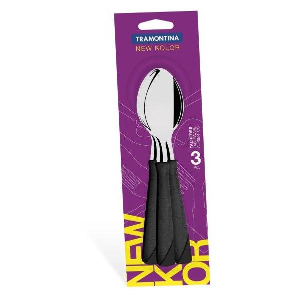CUCHARA NEGRO X 3   NEW KOLOR