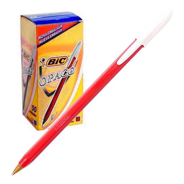 BOLIGRAFO OPACO BIC  ROJO