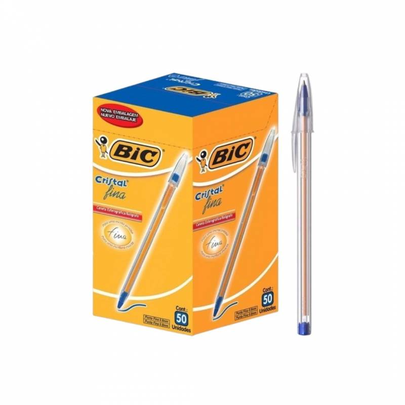 Boligrafo Bic Cristal  Fino Azul