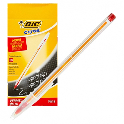 Boligrafo Bic Cristal Fino Rojo