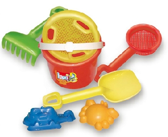 JUEGO ARENA BALDE C/ACC 7 PZS BOLSA 30CM