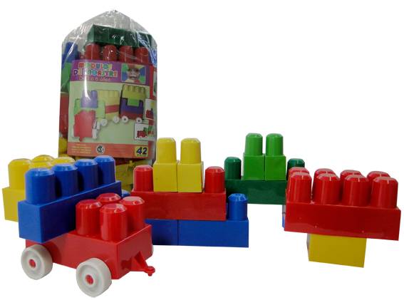 BLOQUES 42 PZS EN BOLSA PVC 29CM