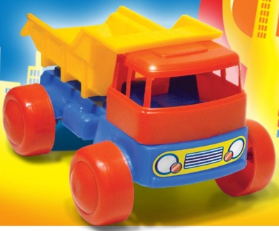 CAMION VOLCADOR PLASTICO 15CM RED
