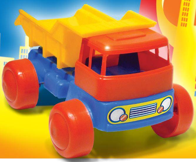 CAMION VOLCADOR PLASTICO 15CM RED