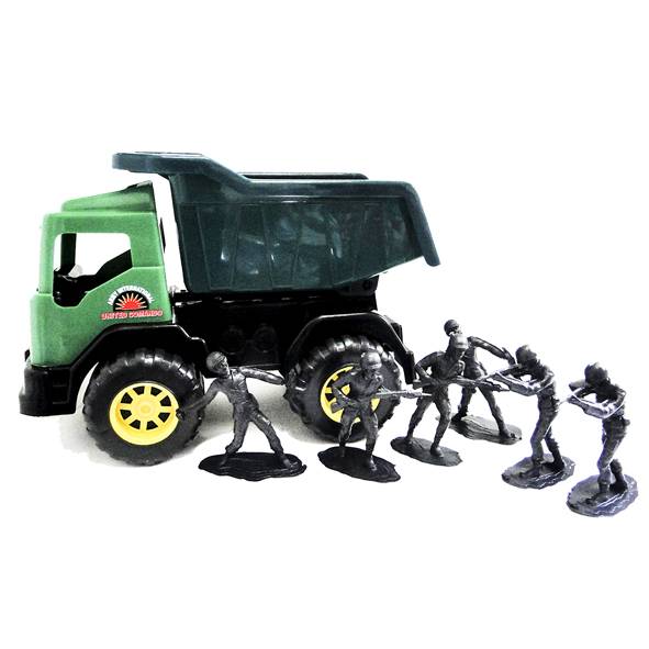 CAMION MILITAR C/SOLDADOS X6 PLAST 42CM
