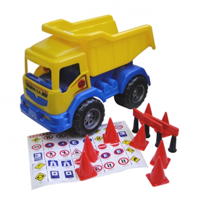 CAMION VOLCADOR C/ACCES + DIDACT 40CM