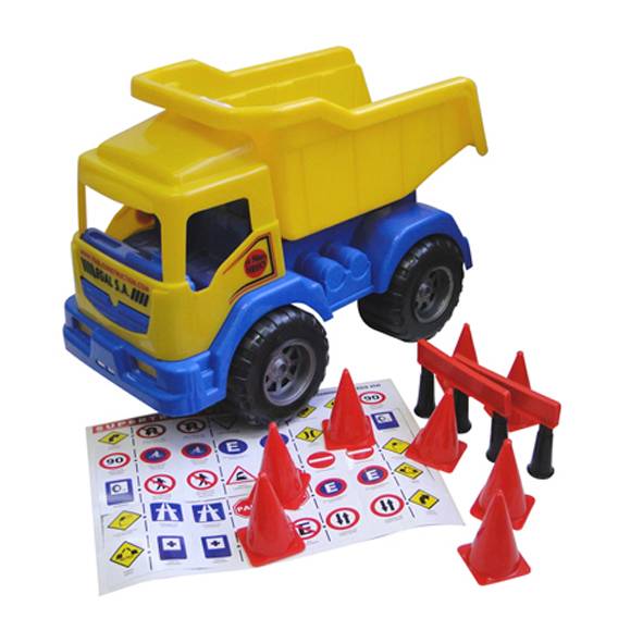 CAMION VOLCADOR C/ACCES + DIDACT 40CM