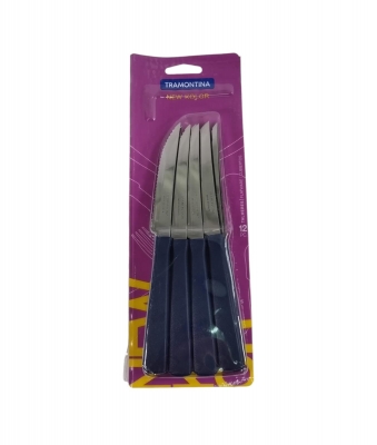 CUCHILLO NEW KOLOR  AZUL X 12