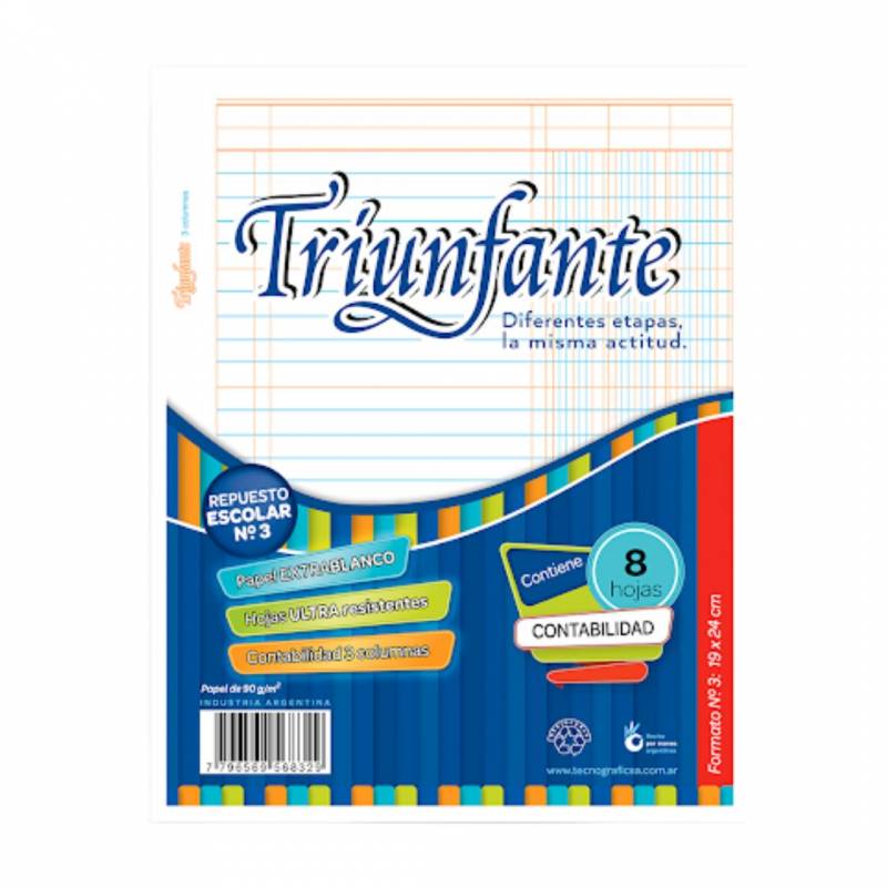 REP.N3 CONTAB. MAY. TRIUNF. X 8 H.
