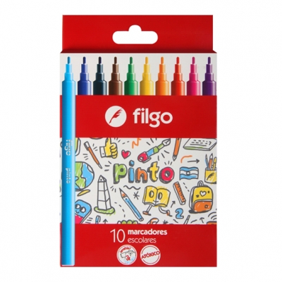 MARCADORES X10 FILGO EN CAJA 15CM