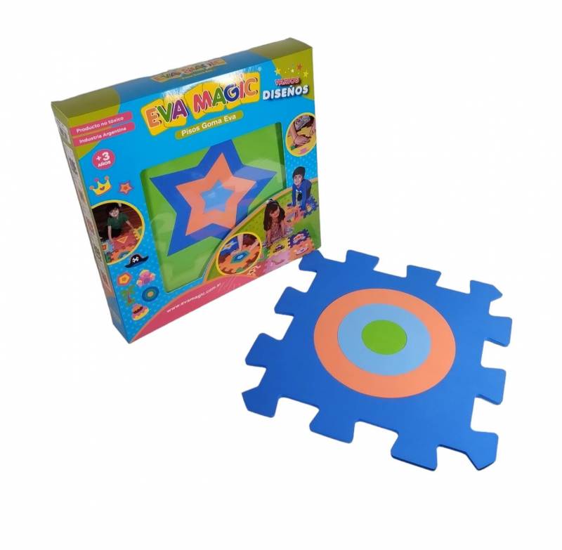 GOMA EVA PISO ENCASTR FIGURA X6 32CM