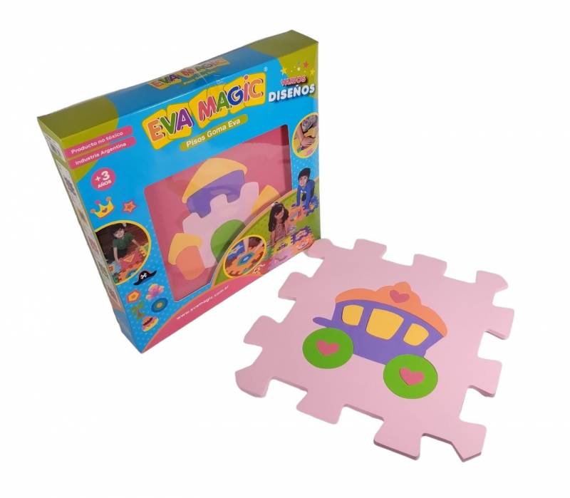 GOMA EVA PISO ENCASTR DIBUJO X6 32CM
