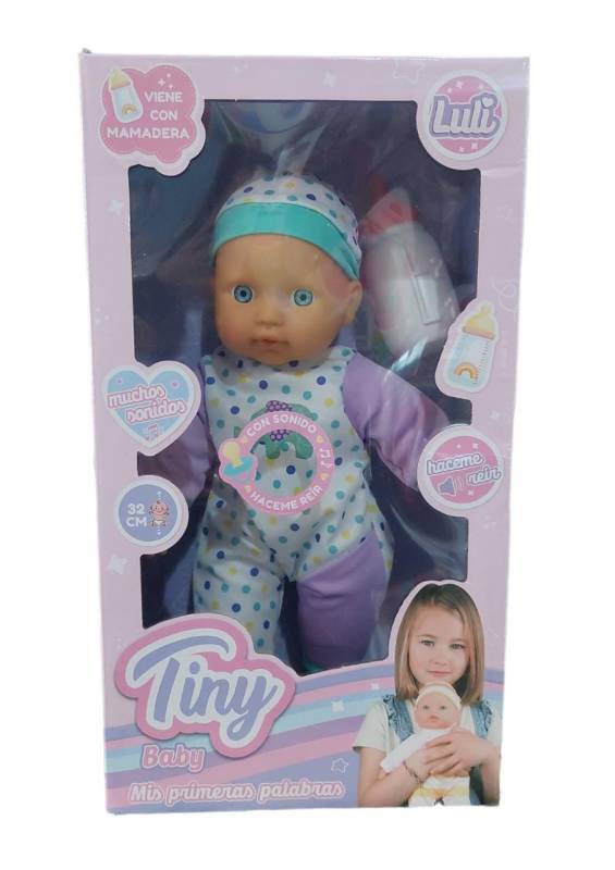 BEBOTE TINY C/MAMADERA Y SONIDO 32CM
